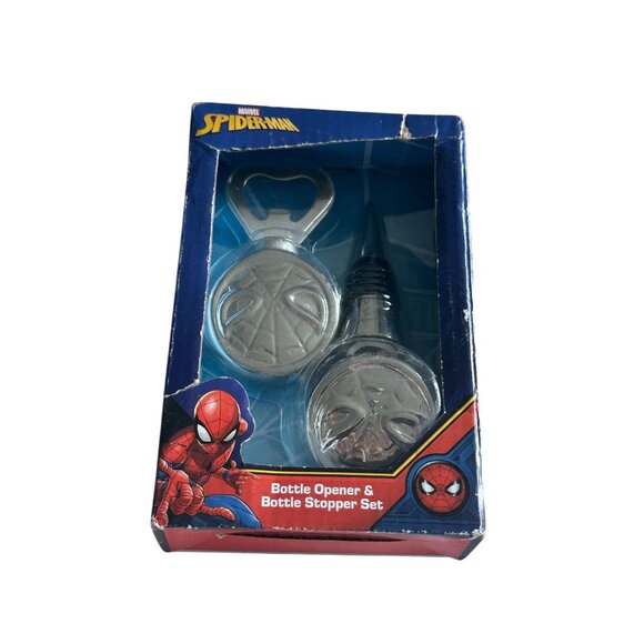 MARVEL Spider-Man Bottle Opener and Wine Stopper NEW in box - Picture 1 of 3